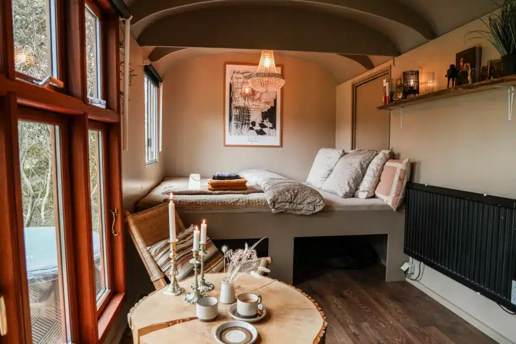 Luksusskurvognen Granly indenfor