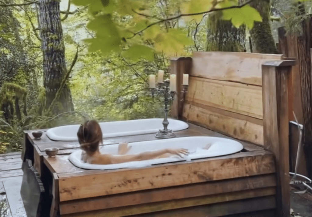 Holmeby udendørrs badekar