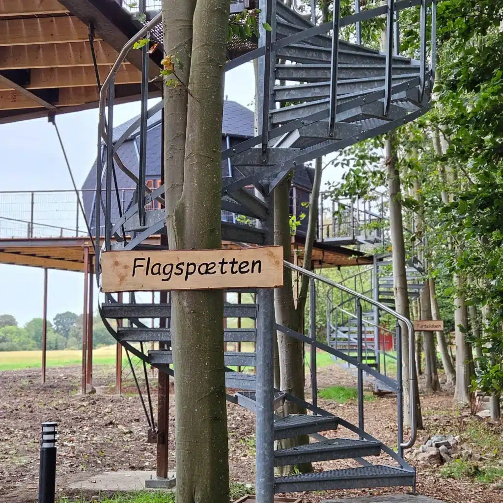 Flagspææten på Møllegaarden